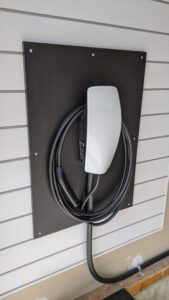 EV Charger on a wall in calgary