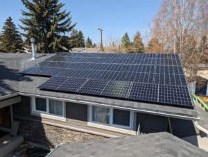 solar installation in Parkland, Calgary finished