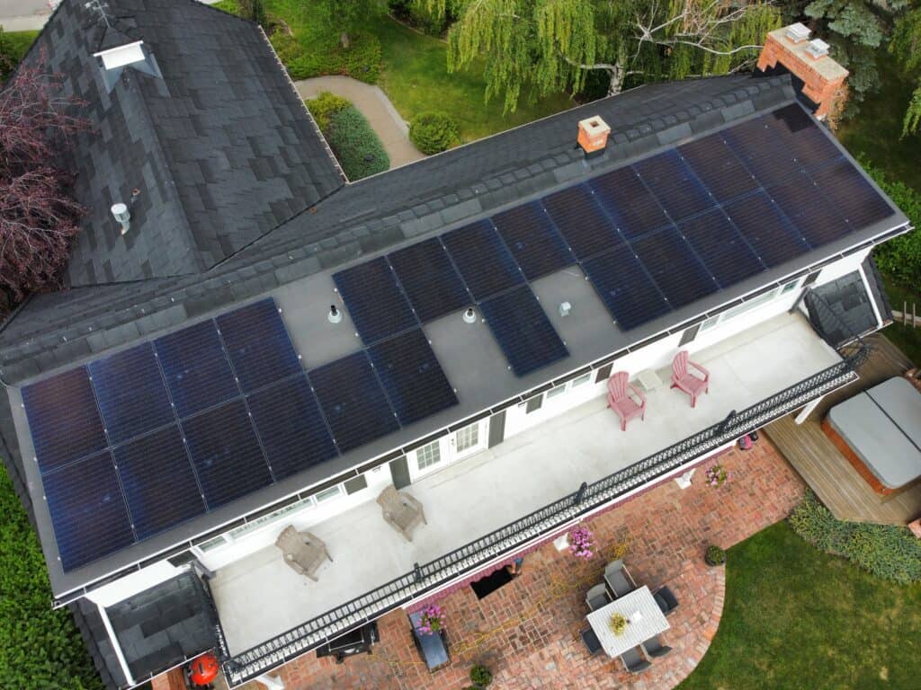 Solar panel installation in Lakeview Calgary
