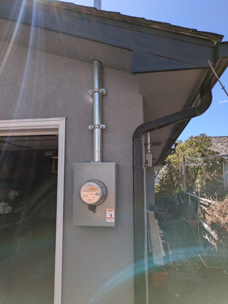 200 amp upgrade in Calgary on a garage