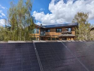 solar panel in dalhousie calgary close up