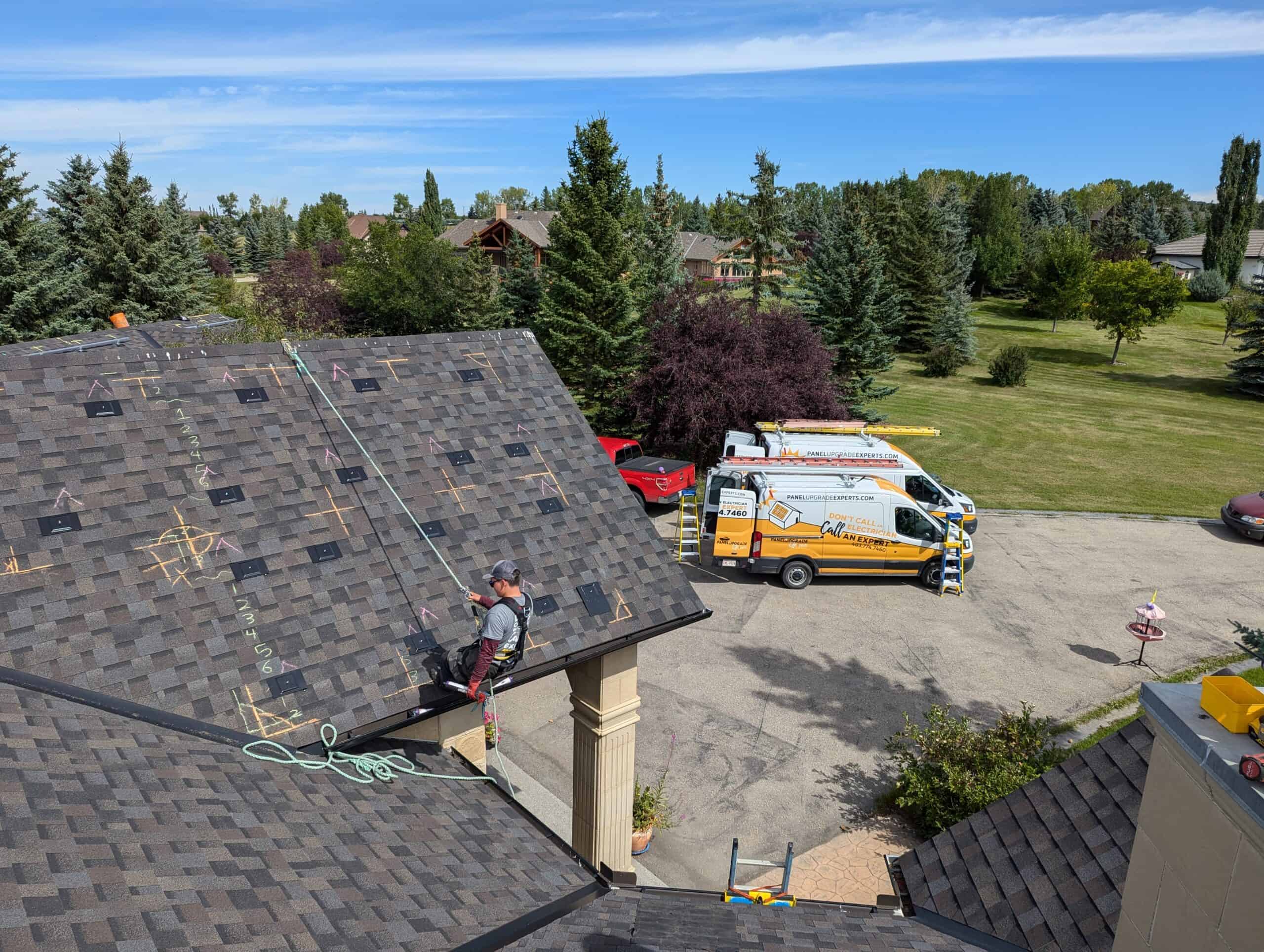 solar pv installation springbank calgary attachments being installed scaled