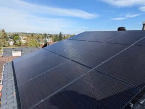 solar panels in okotoks close up